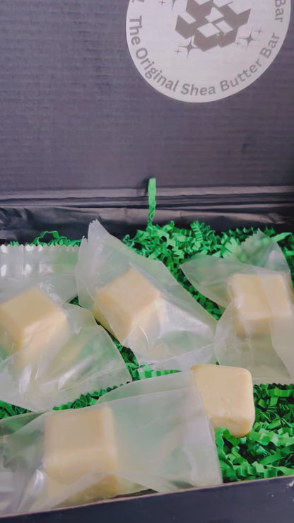 Fragrance free shea butter lotion bars for eczema and dry skin relief video ad, showcasing lotion bars and describing how to apply.